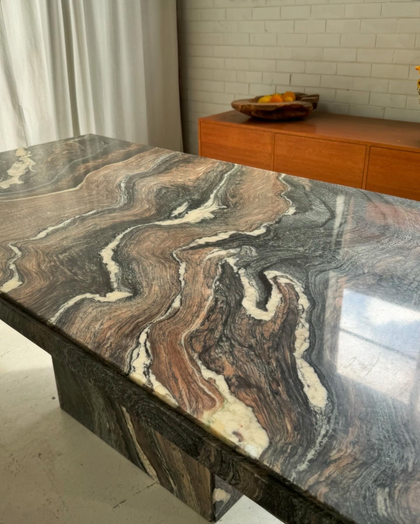 Vintage Marble Dining Table