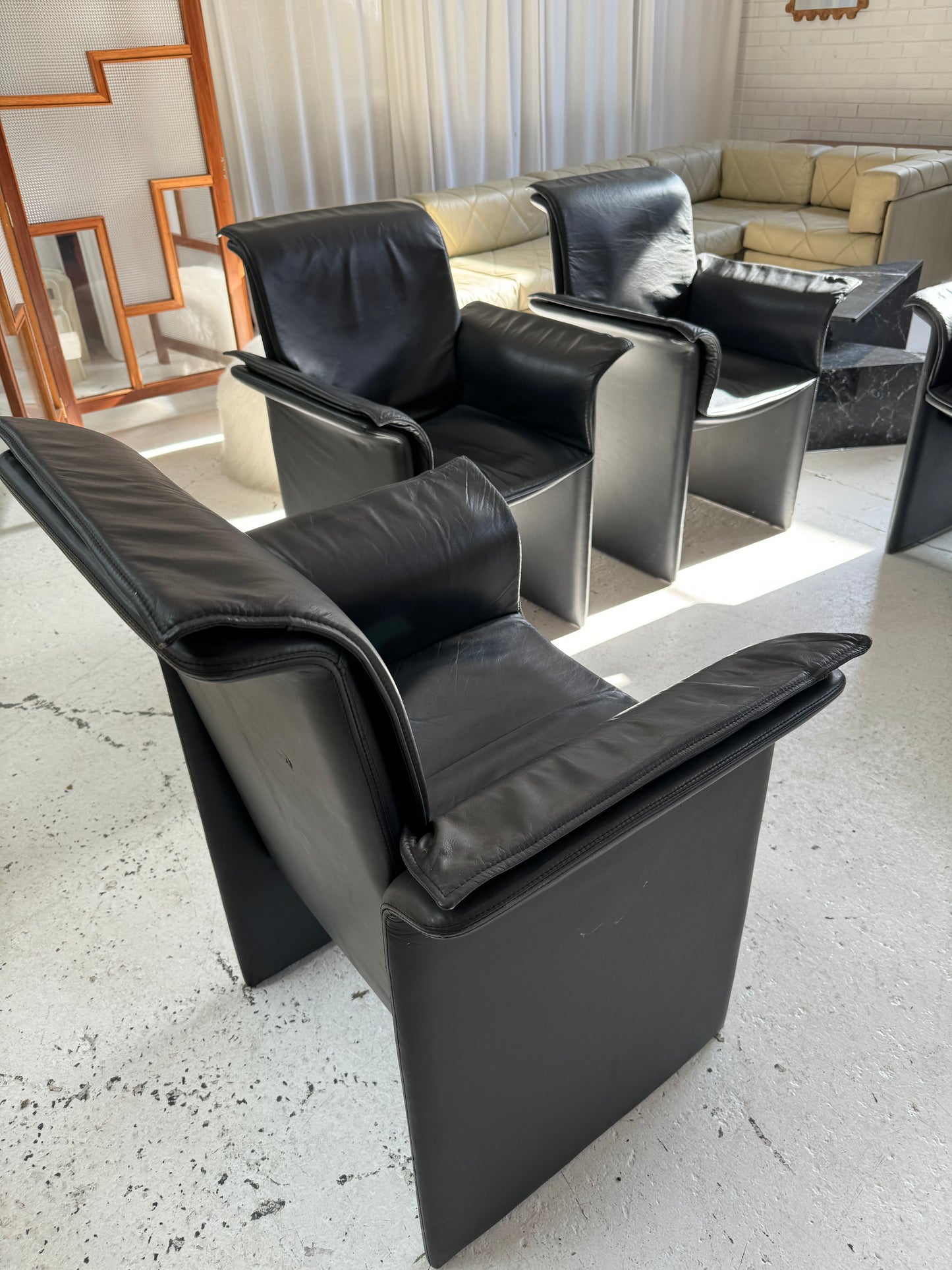 Italian Leather Chairs