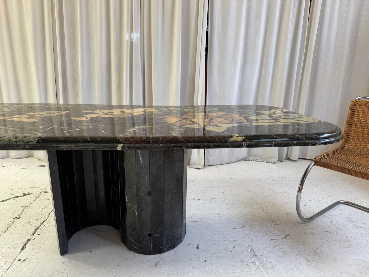 Vintage Mosaic Marble Dining Table