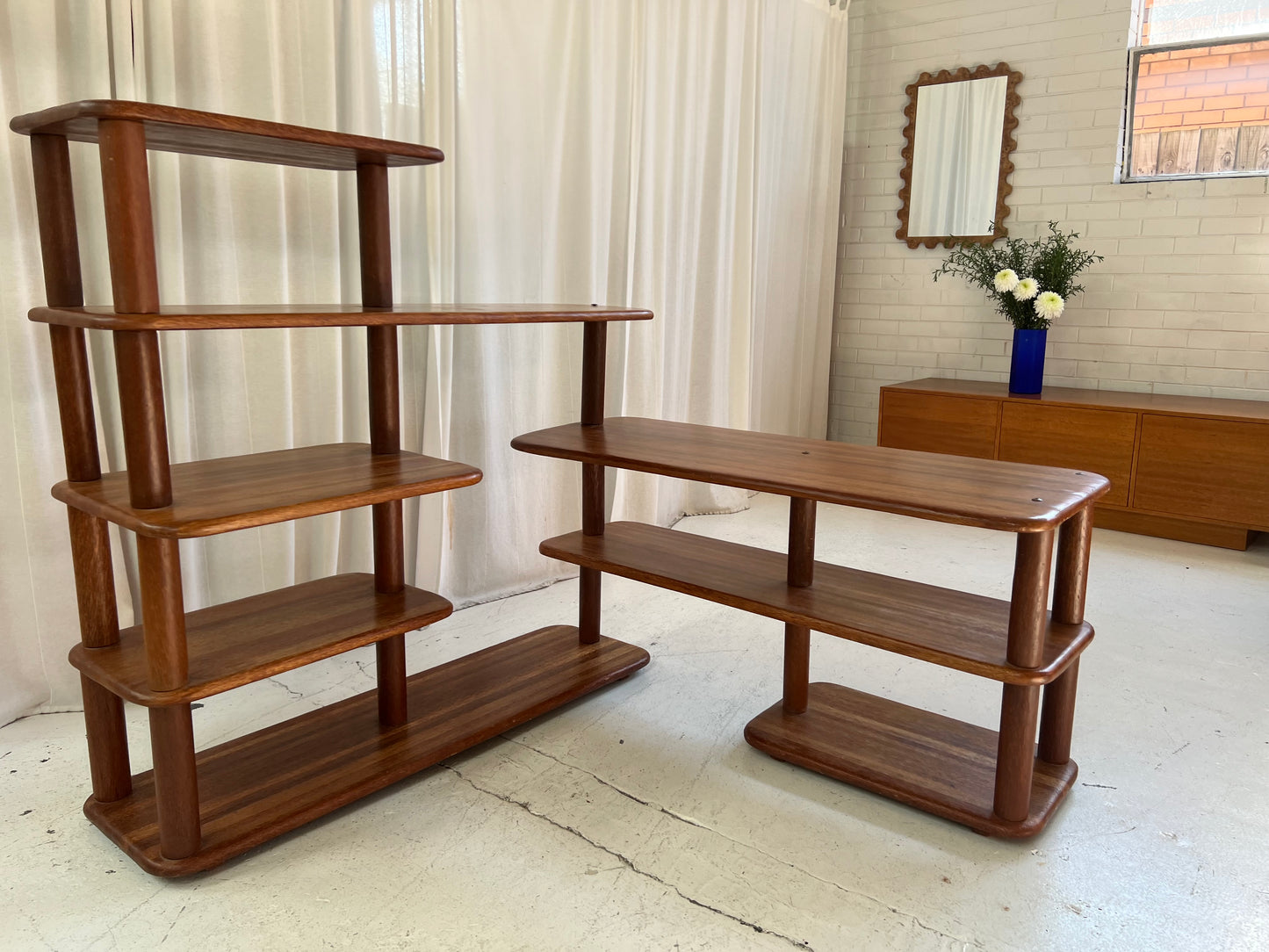 Vintage Pacific Green Rotating Shelving Unit