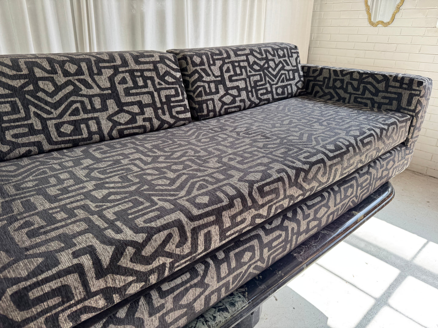 Vintage Foam Sofa / Bed - Reupholstered