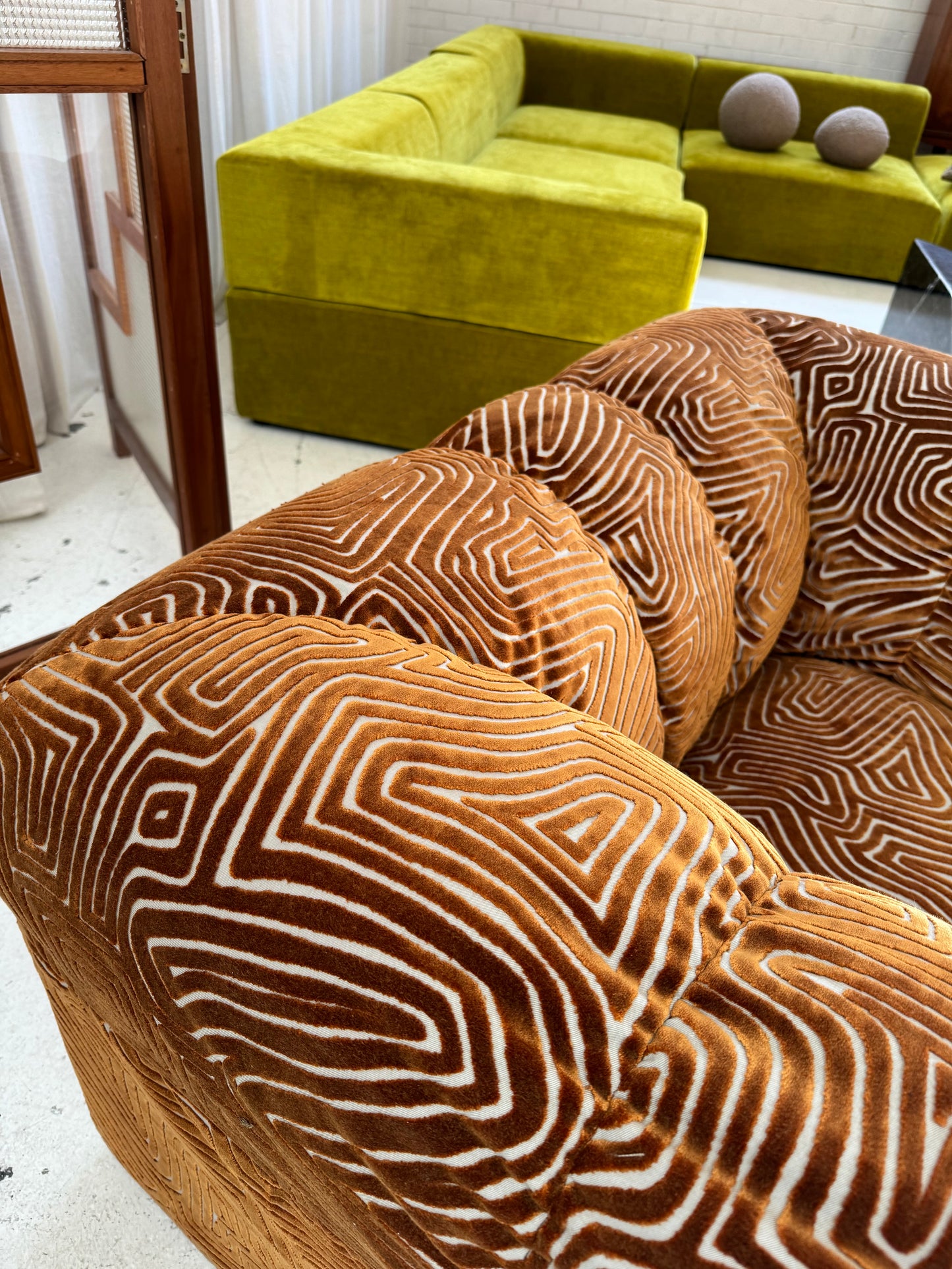 Bespoke Patterned Jumbo Armchair