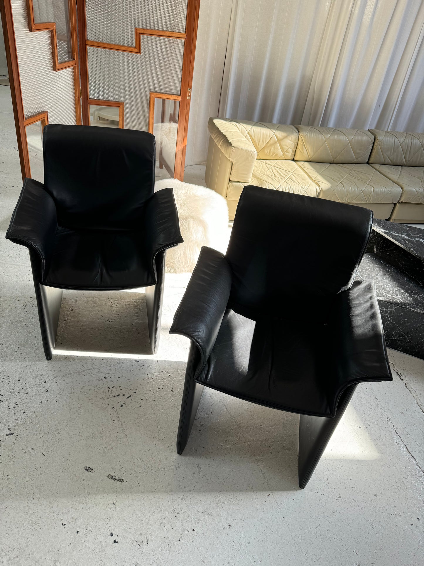 Italian Leather Chairs