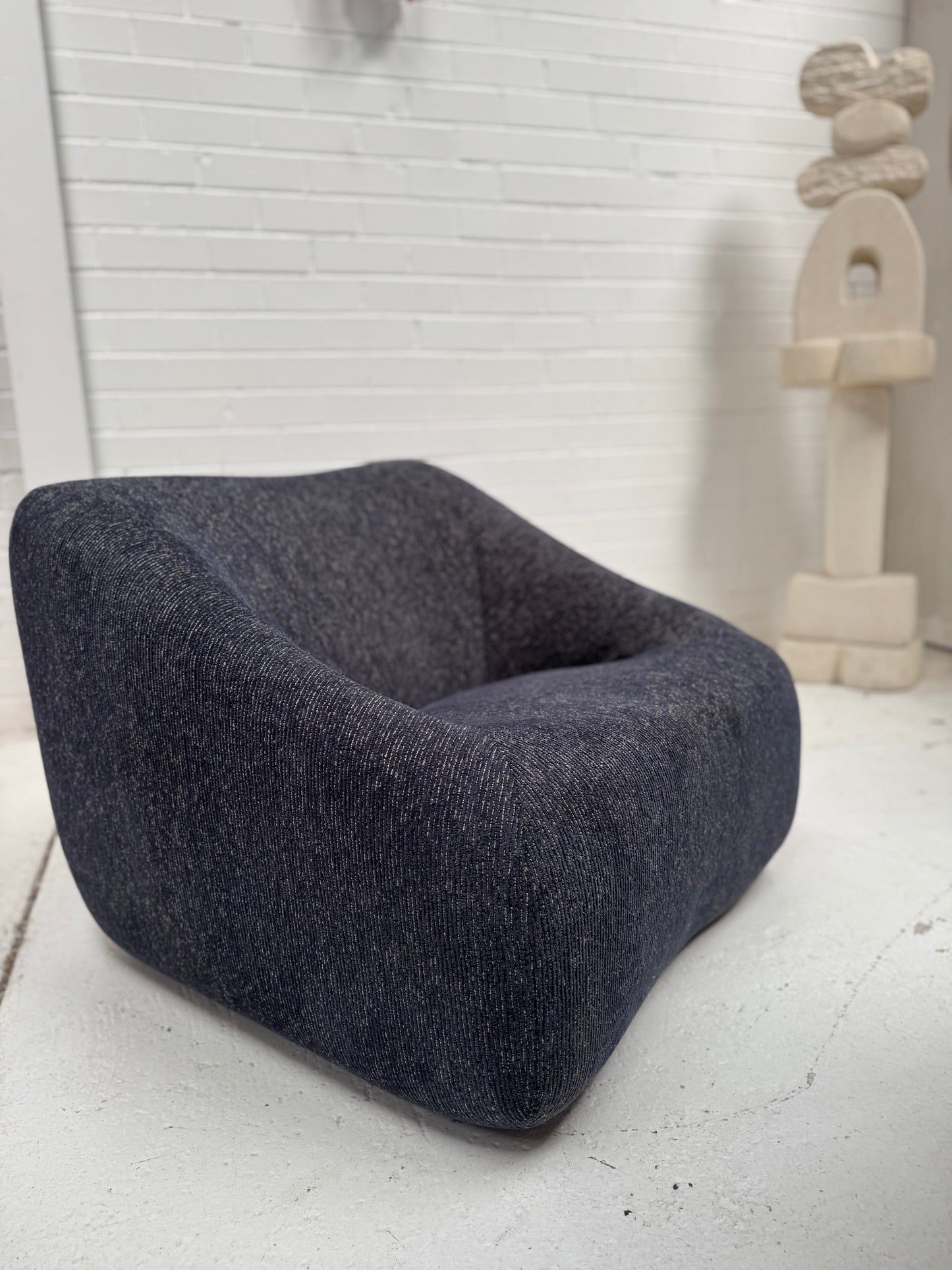 Vintage Featherston Numero IV Modular Armchair - Reupholstered (Navy)