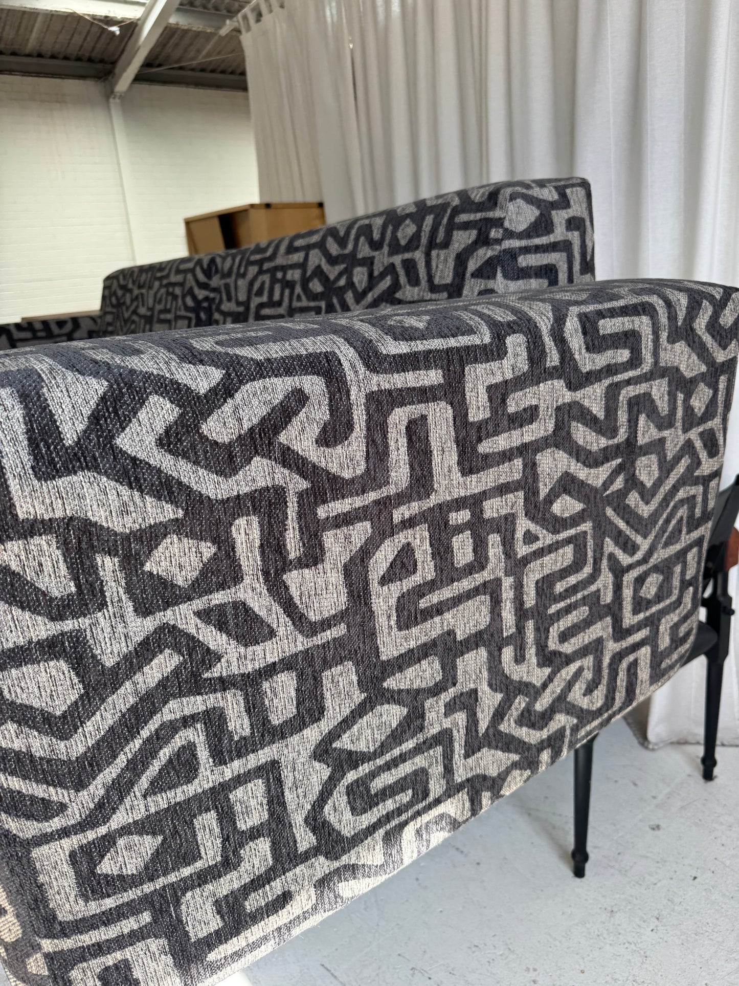 Vintage Foam Sofa / Bed - Reupholstered