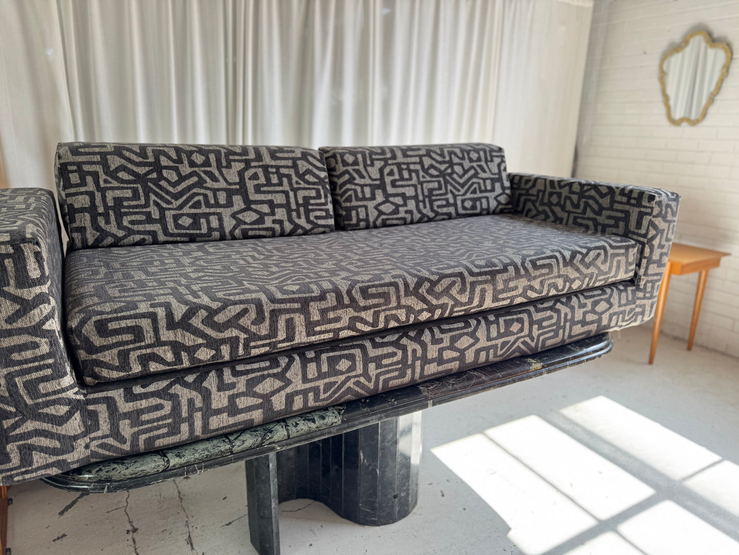 Vintage Foam Sofa / Bed - Reupholstered