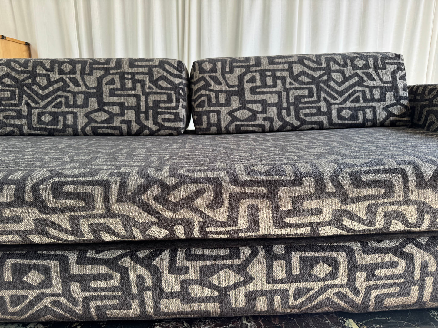 Vintage Foam Sofa / Bed - Reupholstered