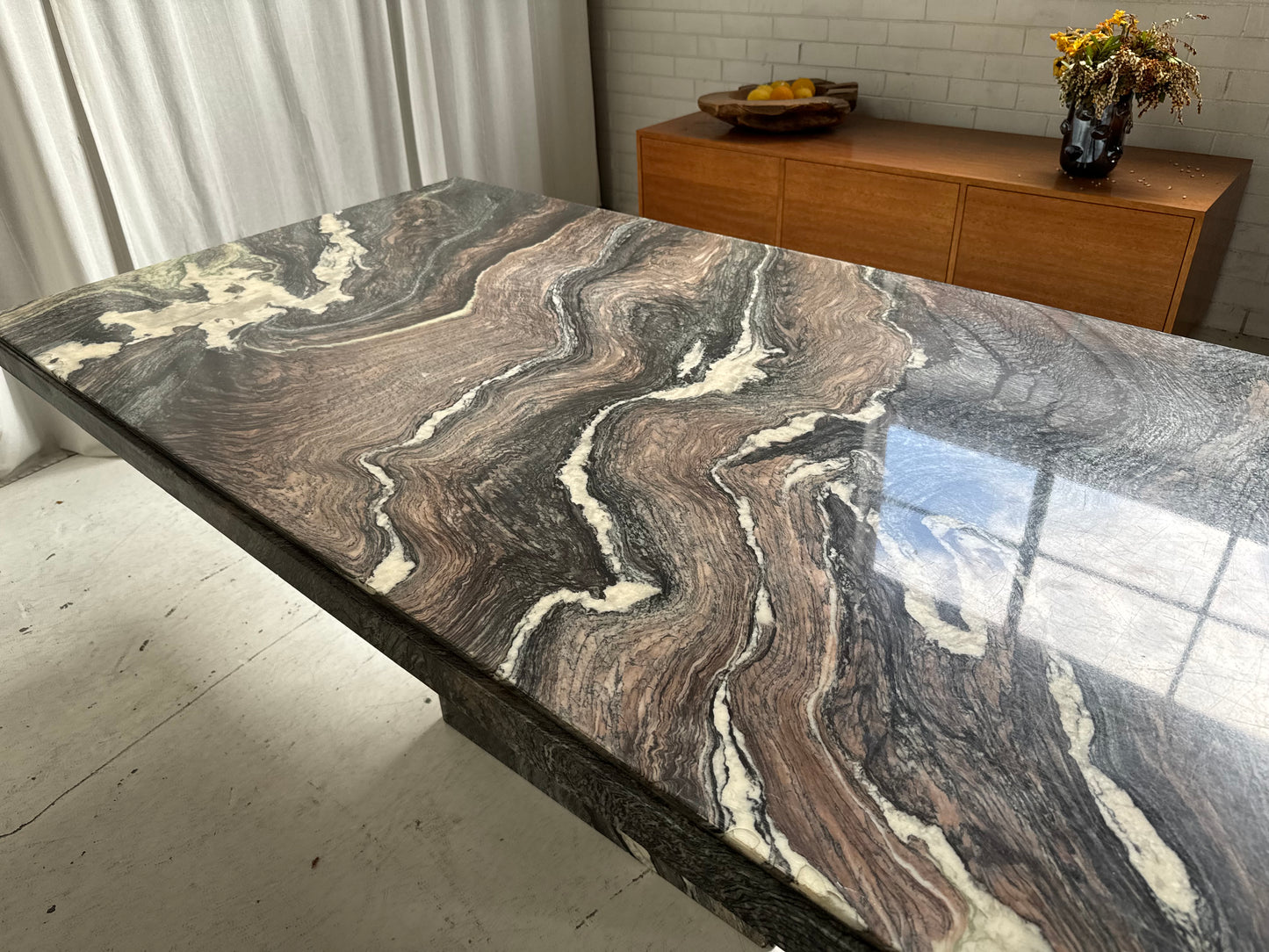 Vintage Marble Dining Table