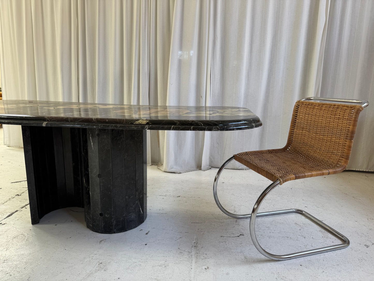 Vintage Mosaic Marble Dining Table