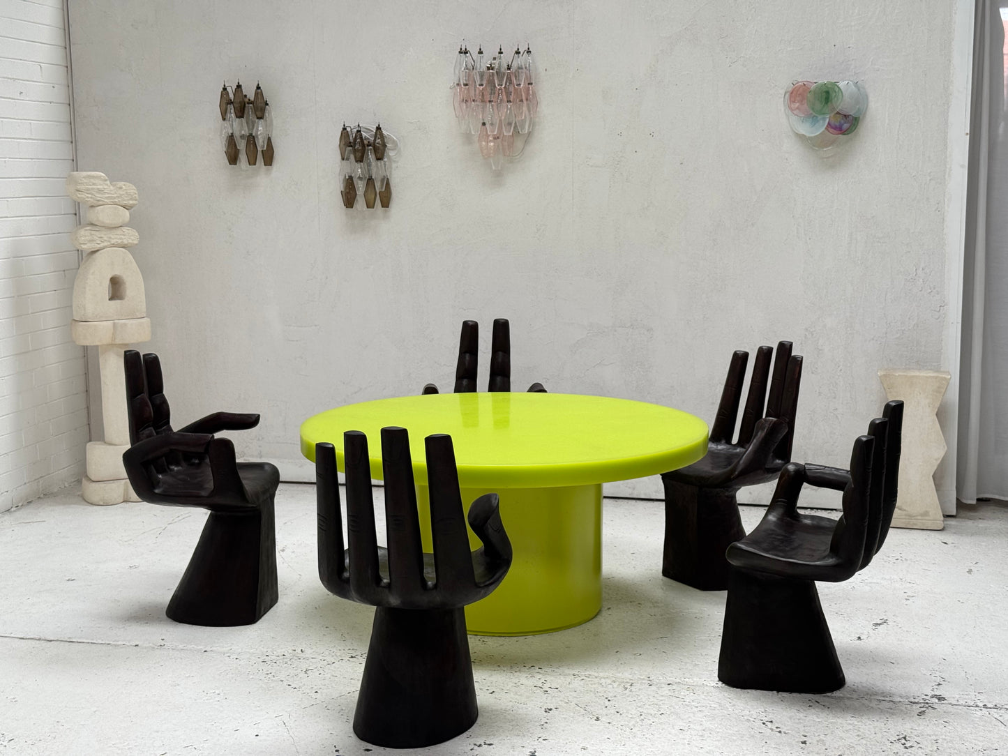 Custom Marblo Perspex Dining Table