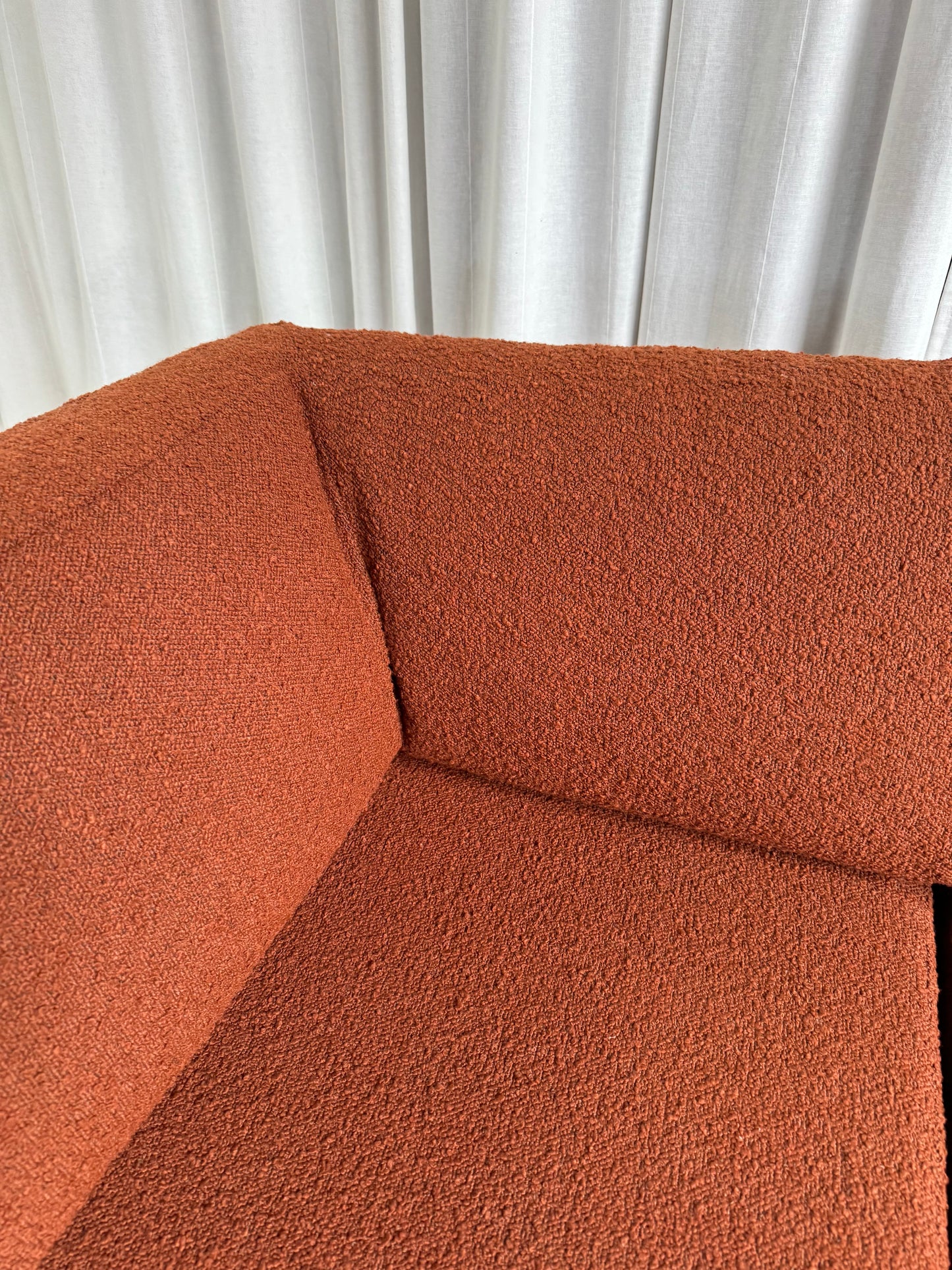 Rust Boucle Modular Sofa Set - Preorder