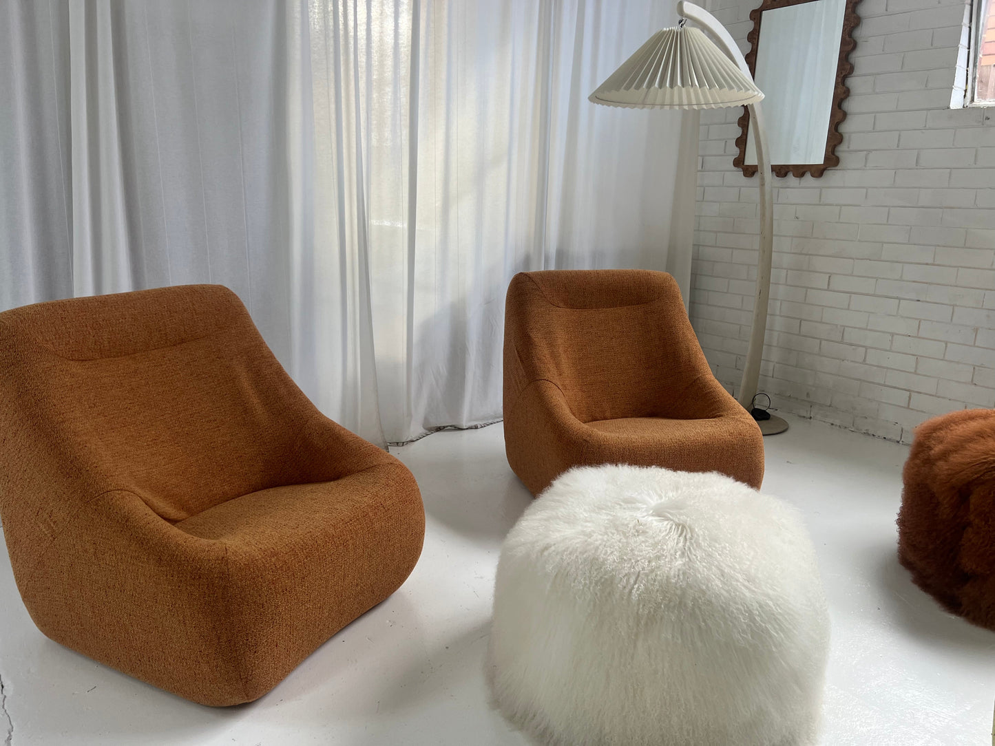 Featherston Numero IV Vintage Modular Armchair - Orange
