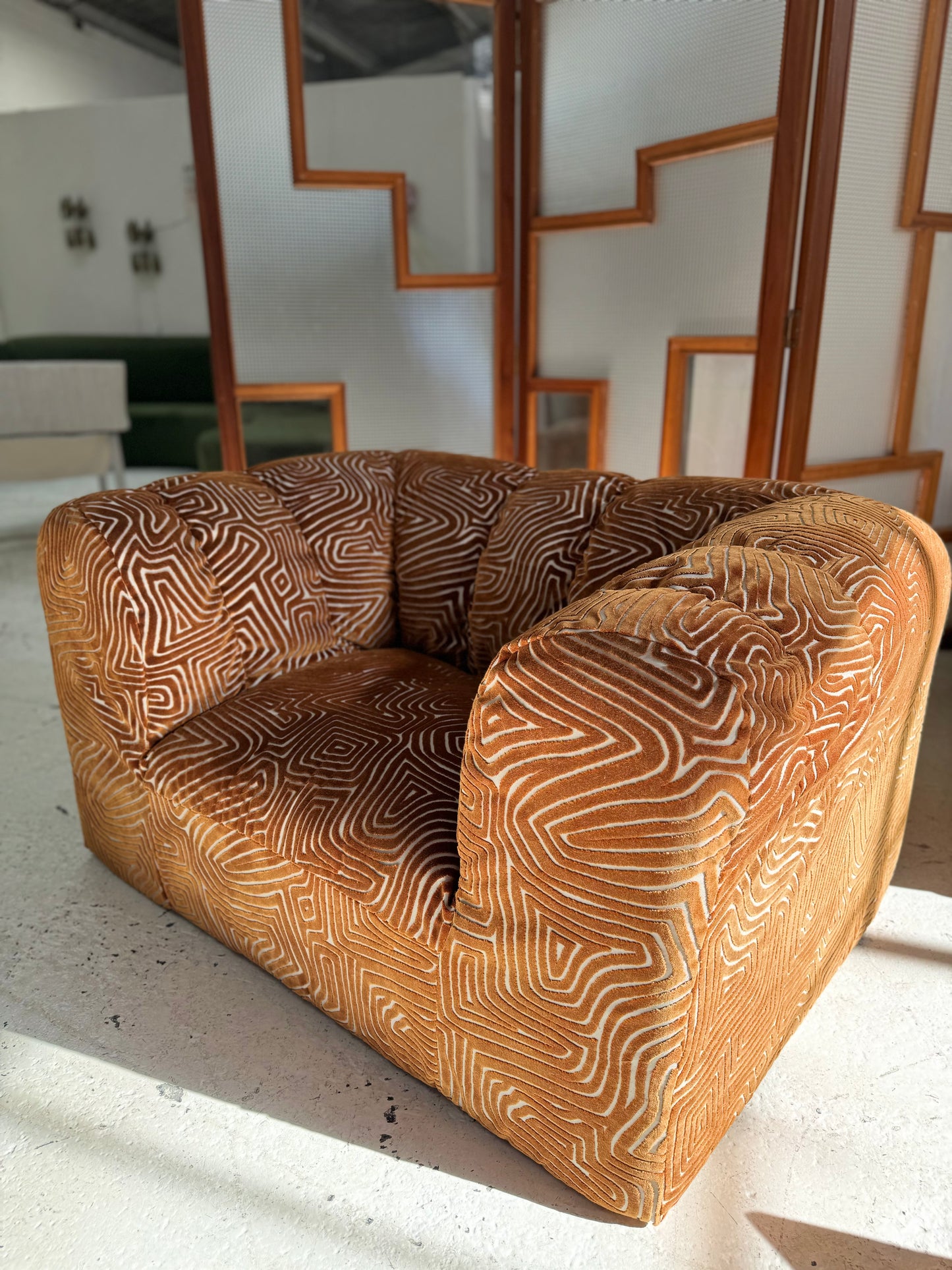 Bespoke Patterned Jumbo Armchair