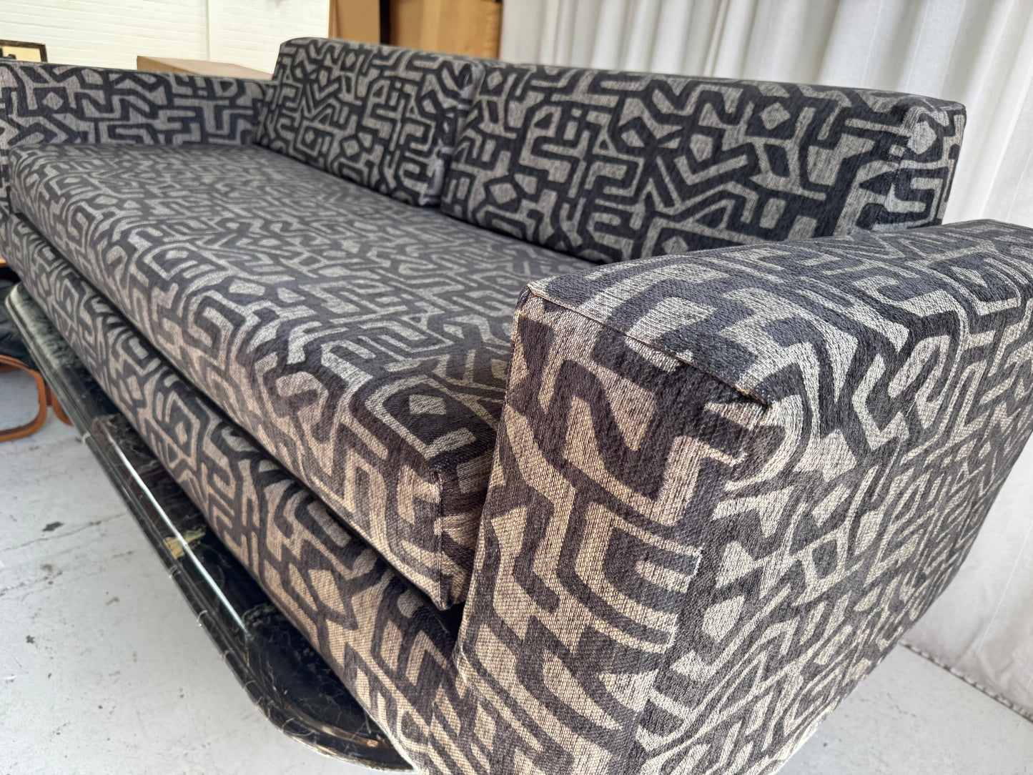 Vintage Foam Sofa / Bed - Reupholstered