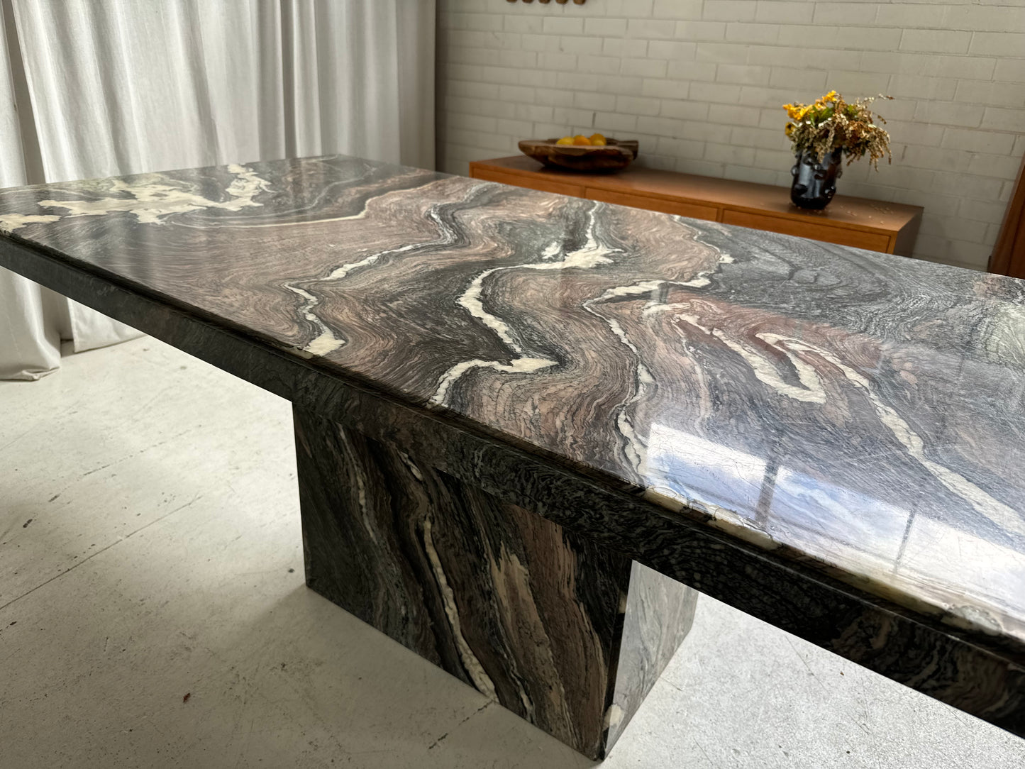 Vintage Marble Dining Table