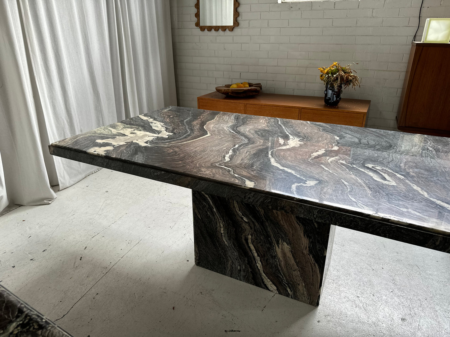 Vintage Marble Dining Table