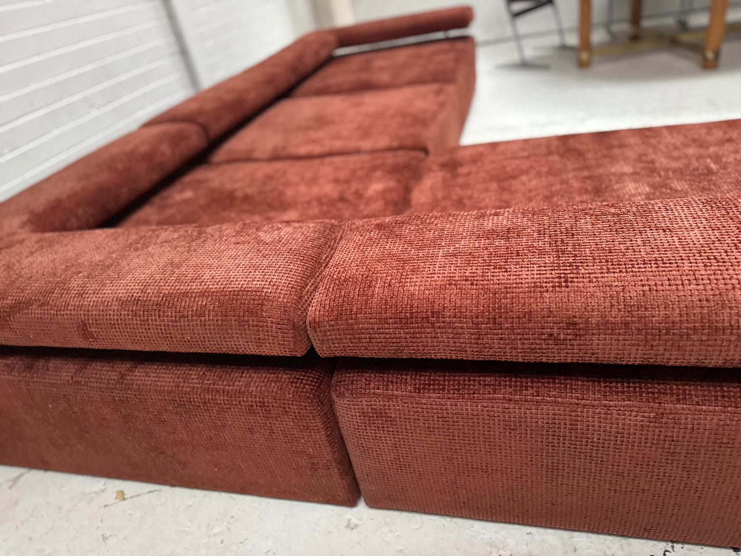 Bespoke Rust Block Modular Sofa