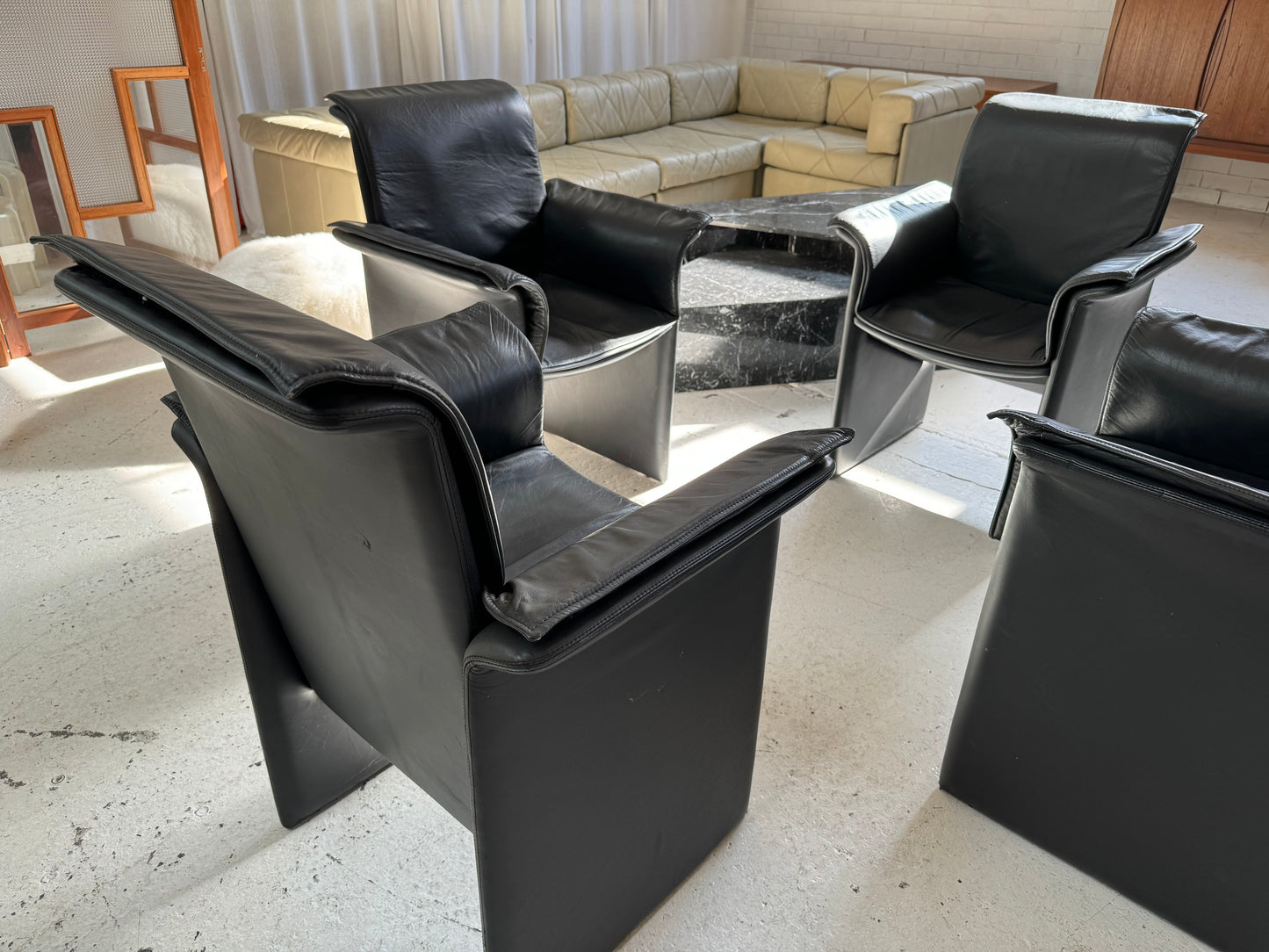 Italian Leather Chairs