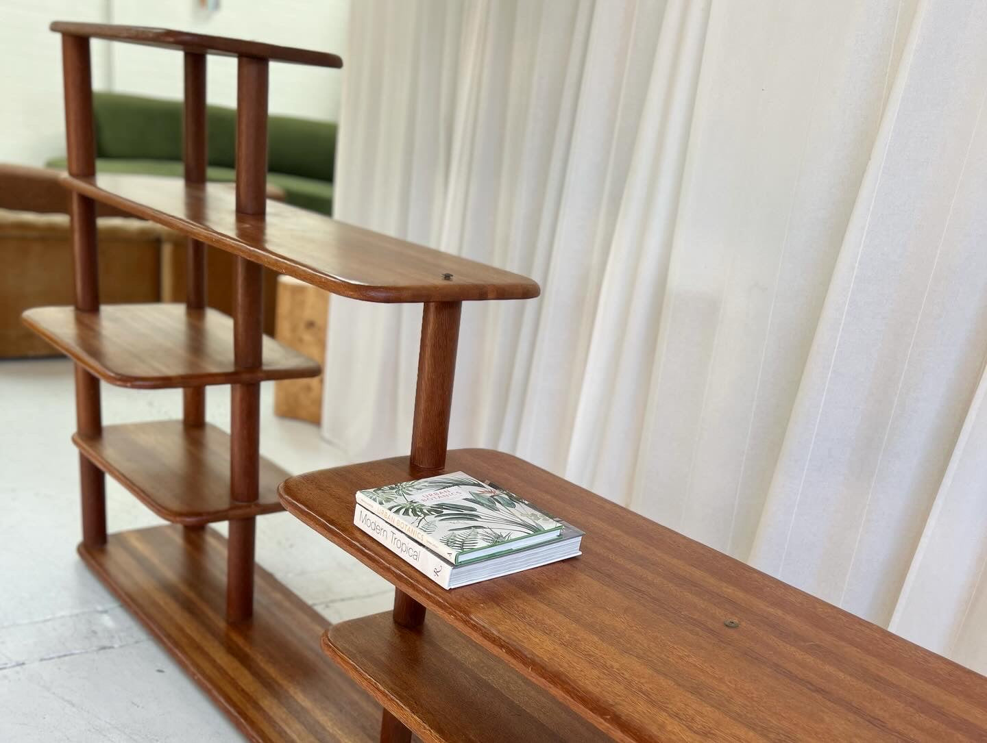 Vintage Pacific Green Rotating Shelving Unit