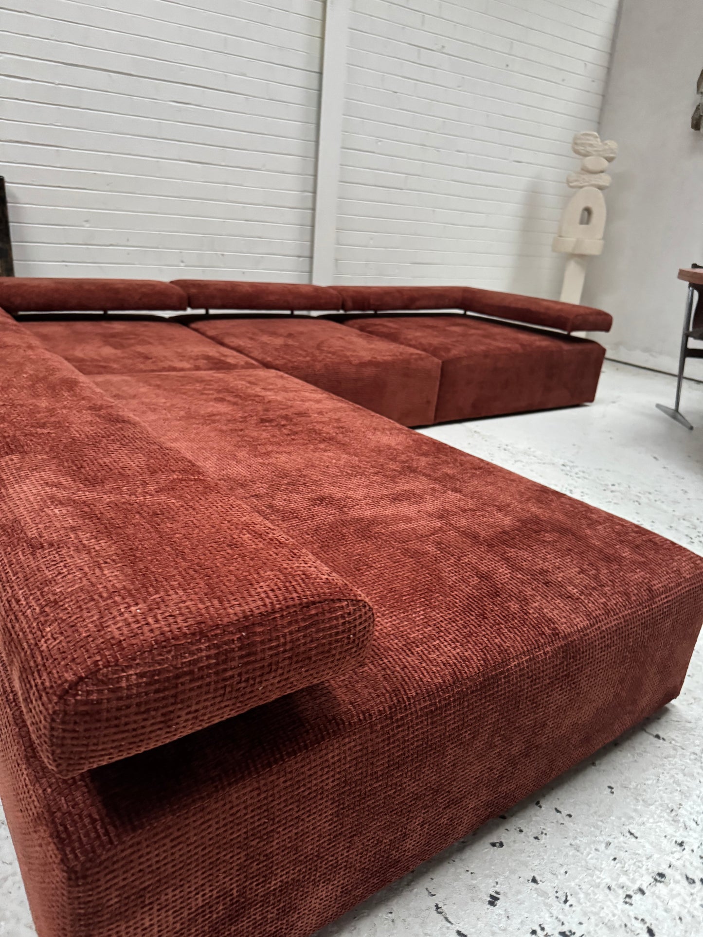 Bespoke Rust Block Modular Sofa