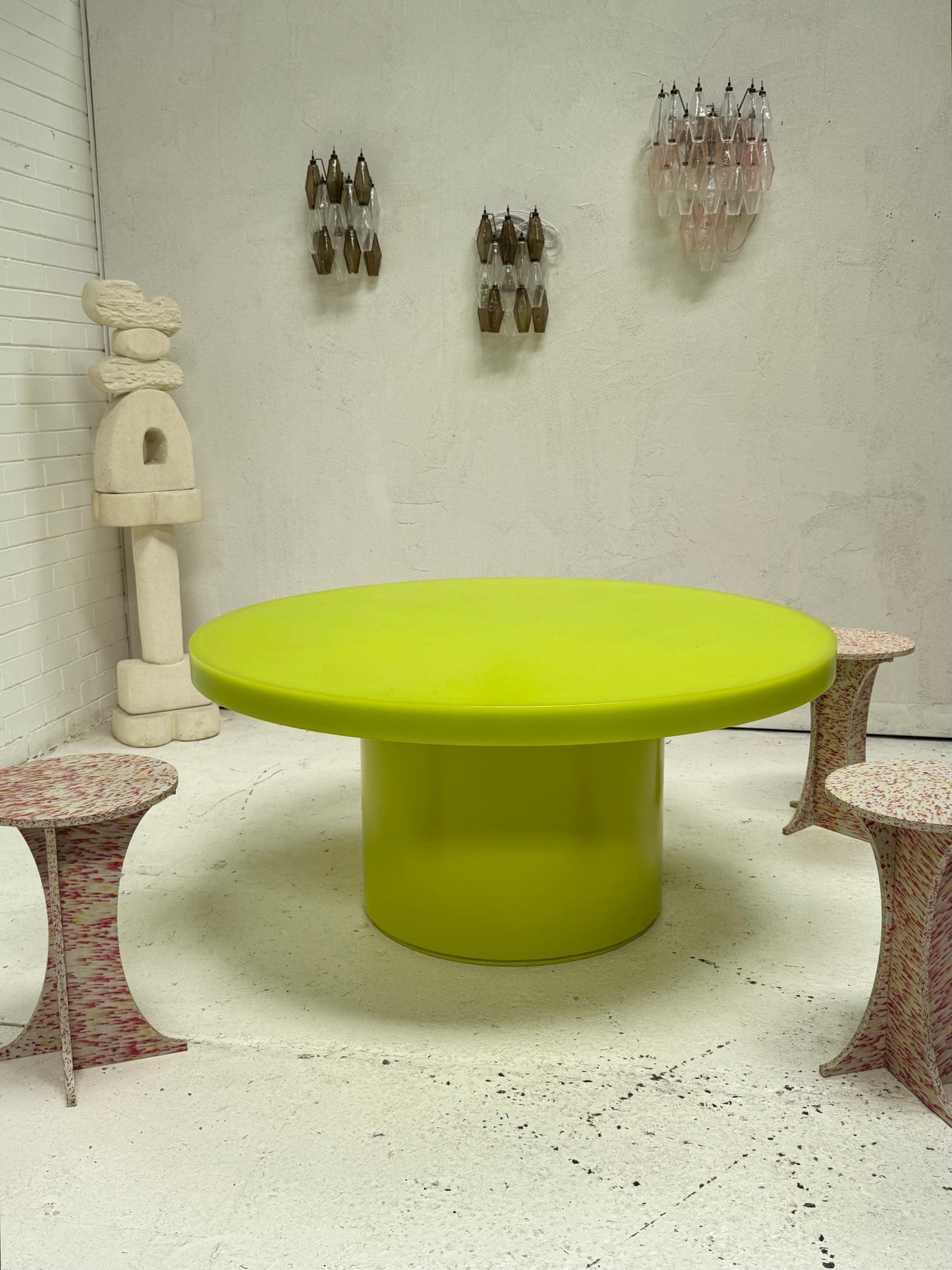 Custom Marblo Perspex Dining Table