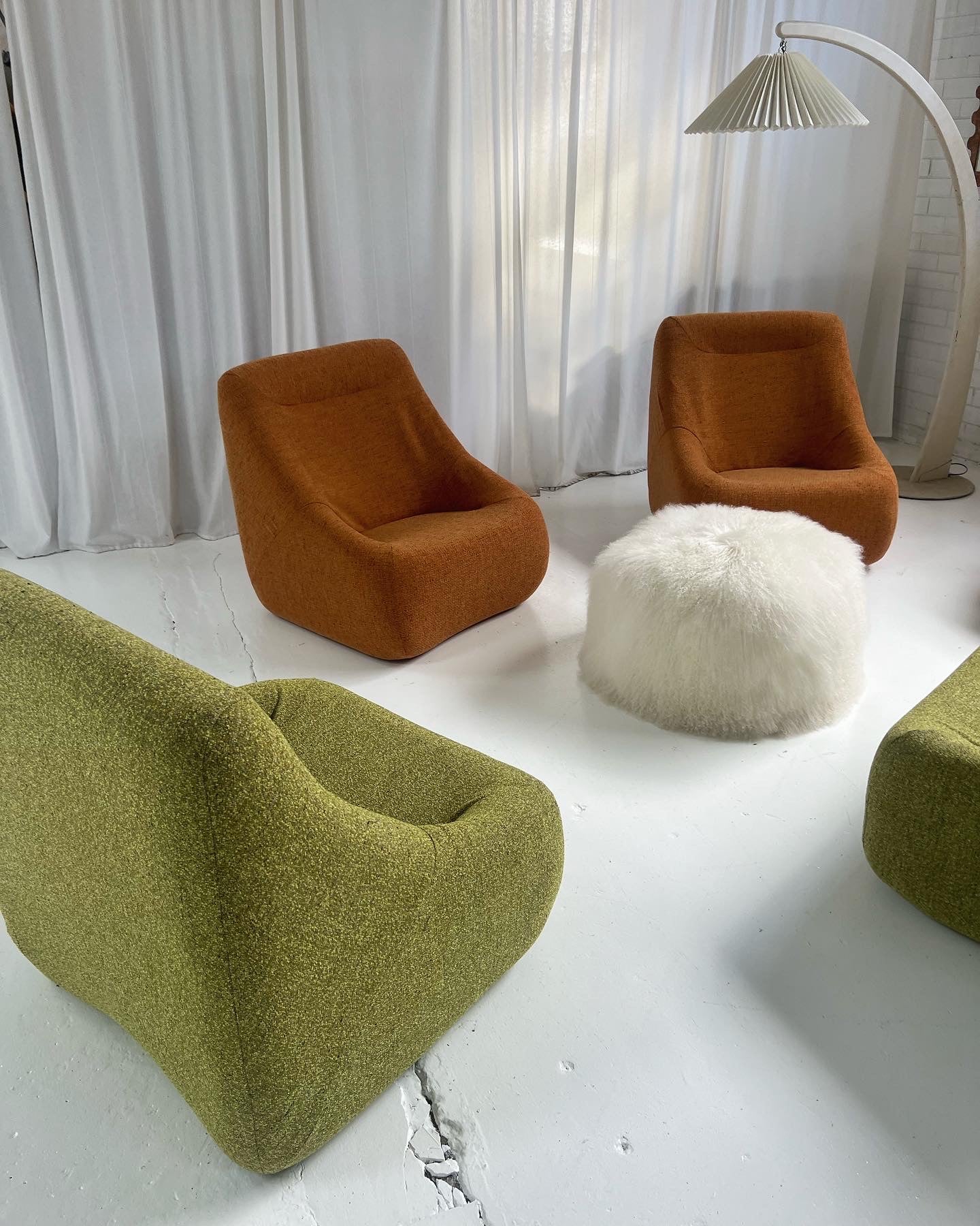 Featherston Numero IV Vintage Modular Armchair - Green