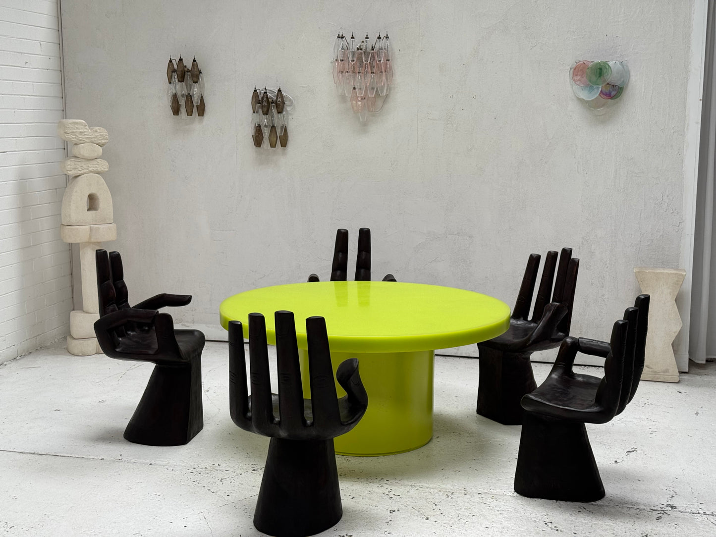 Custom Marblo Perspex Dining Table