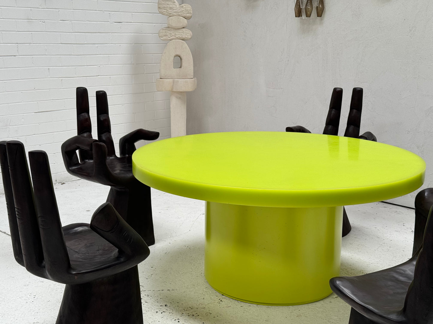 Custom Marblo Perspex Dining Table