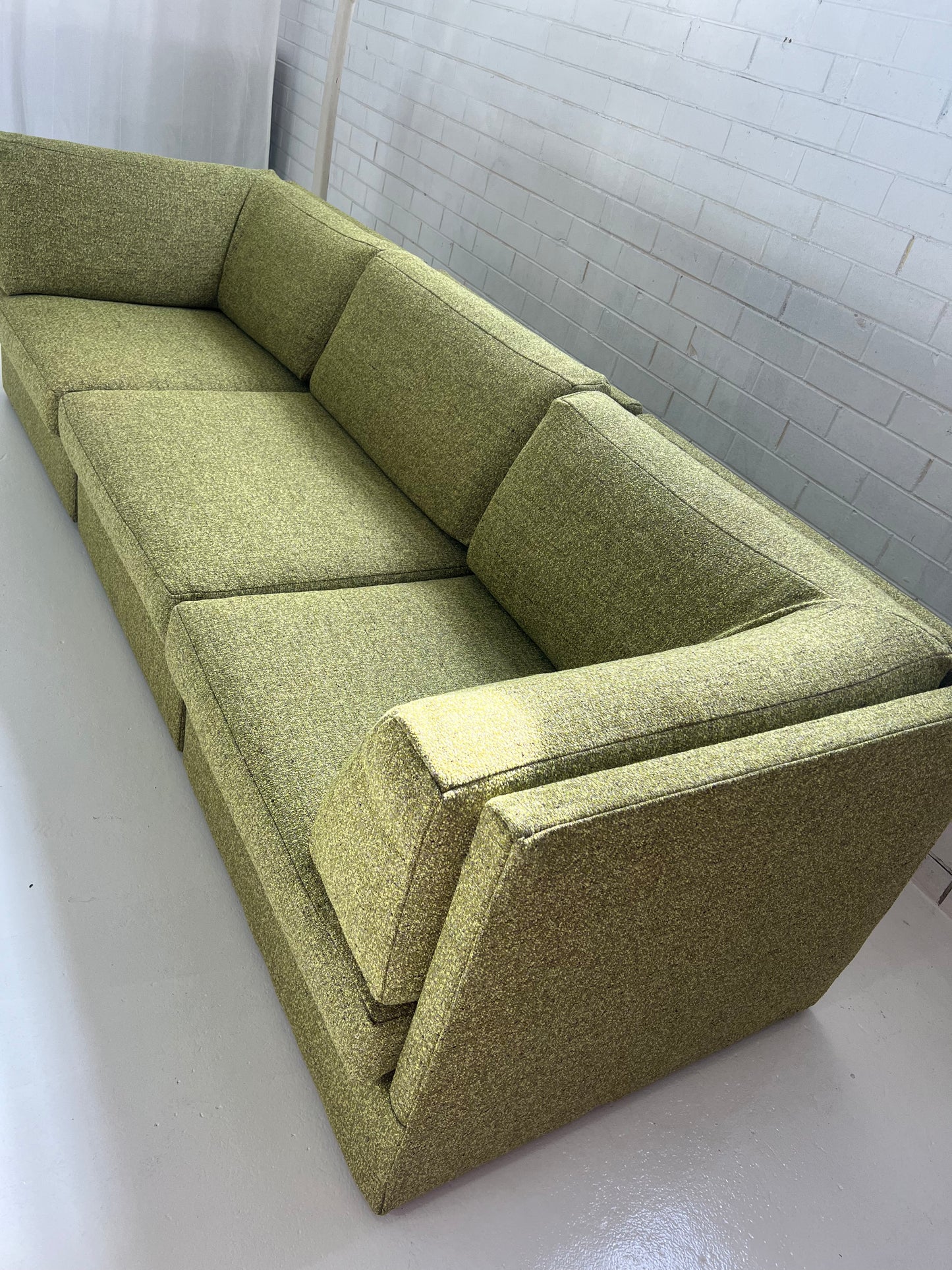 Green Boucle Modular Sofa Set - Preorder