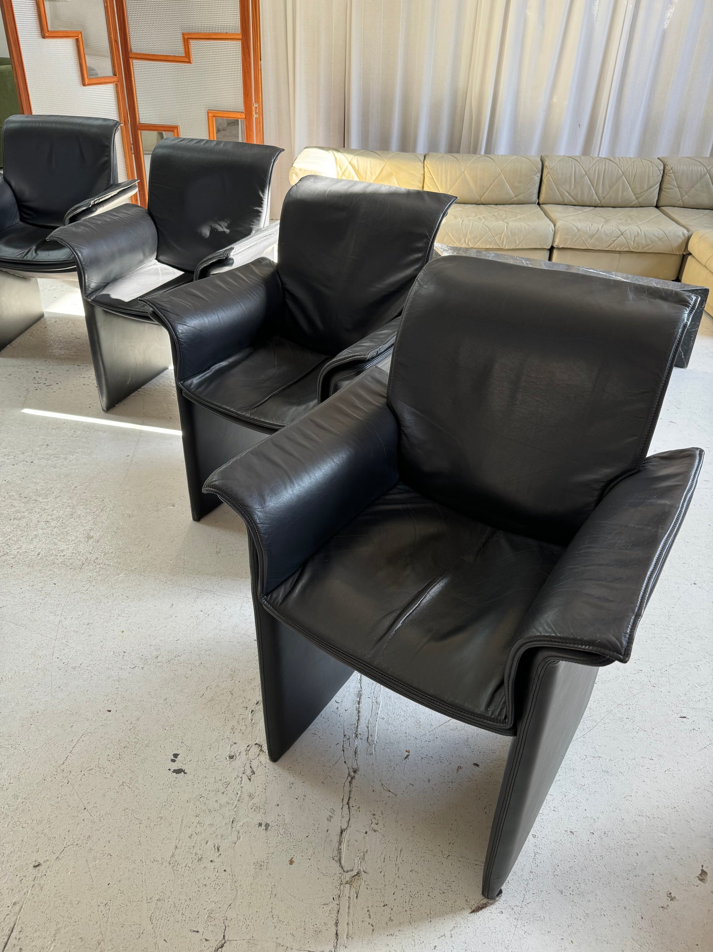 Italian Leather Chairs