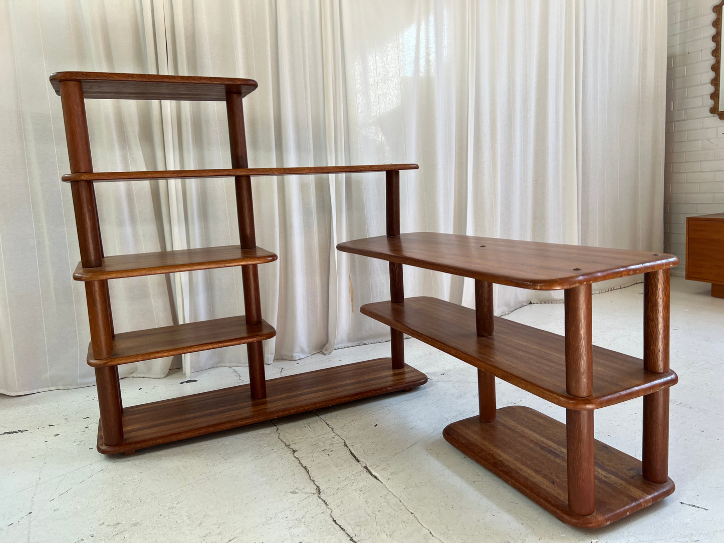 Vintage Pacific Green Rotating Shelving Unit
