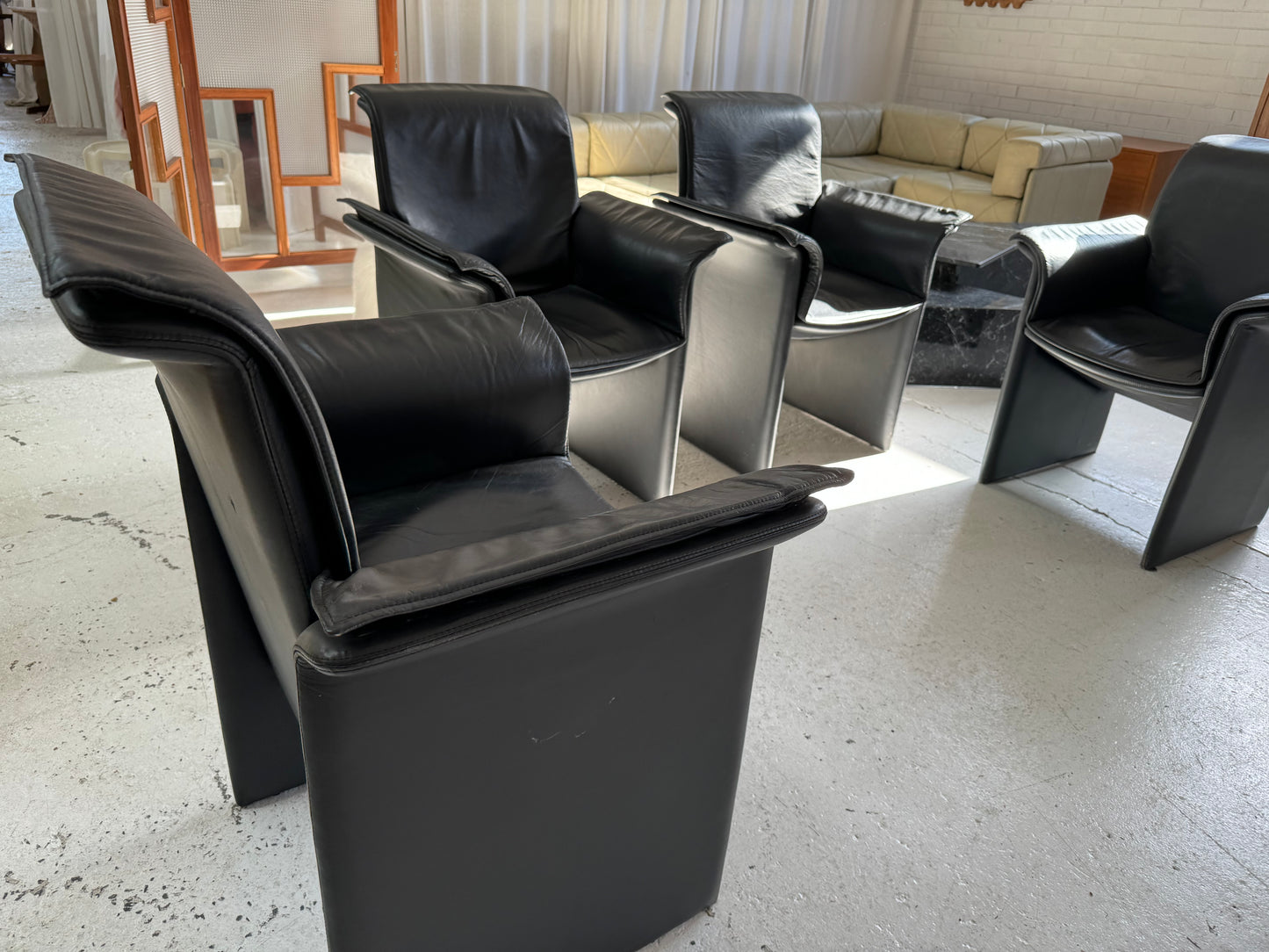 Italian Leather Chairs