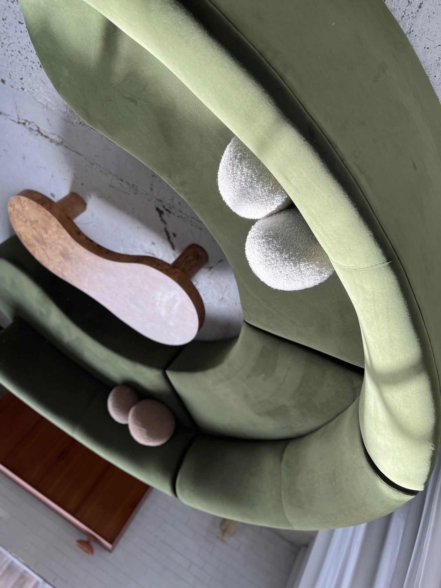 Large Green Curvy Sofa Set - Preorder
