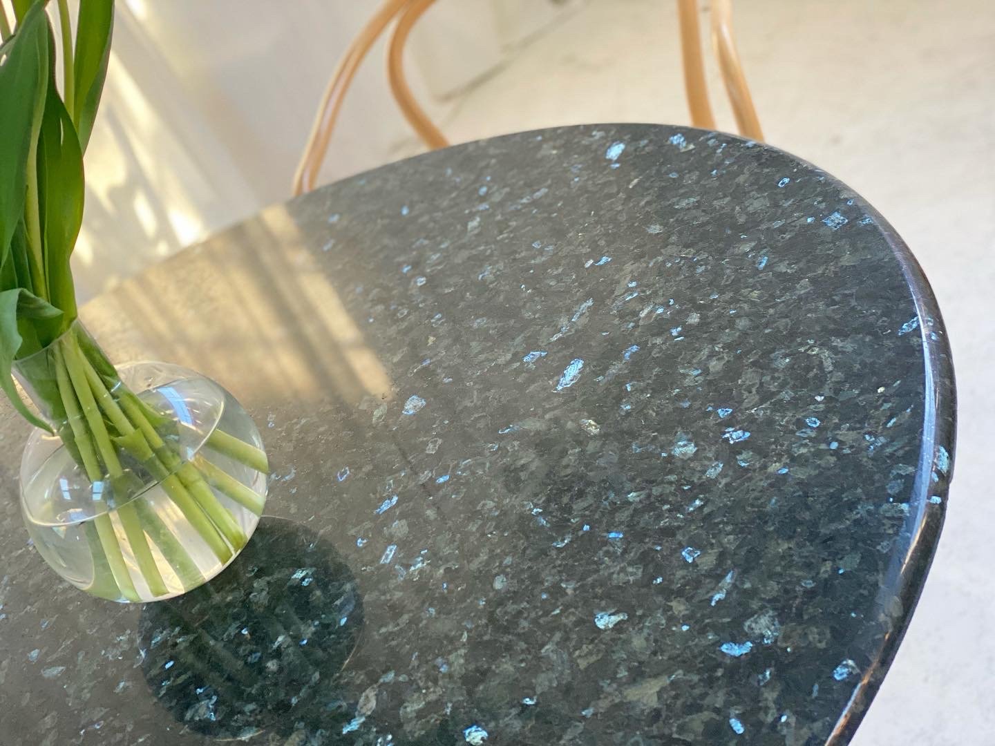 Granite Floating Lucite Dining Table