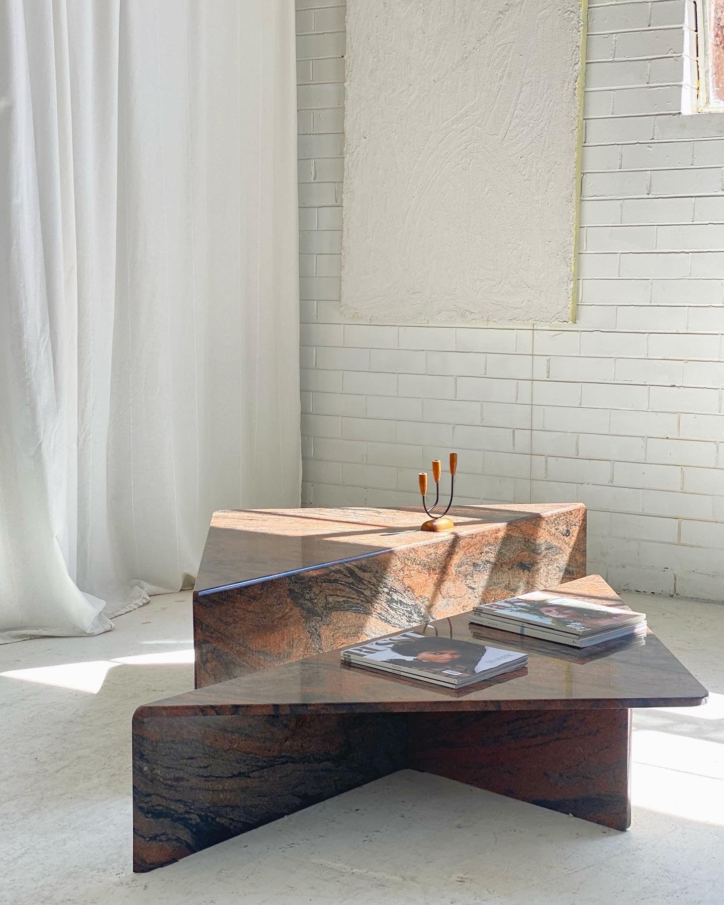 Two Piece Triangle Coffee Tables