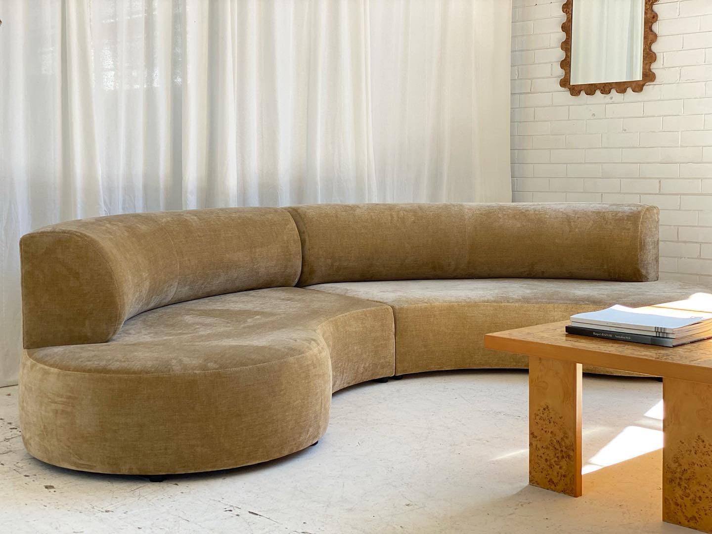 Custom Large Curved Modular Sofa - Preorder
