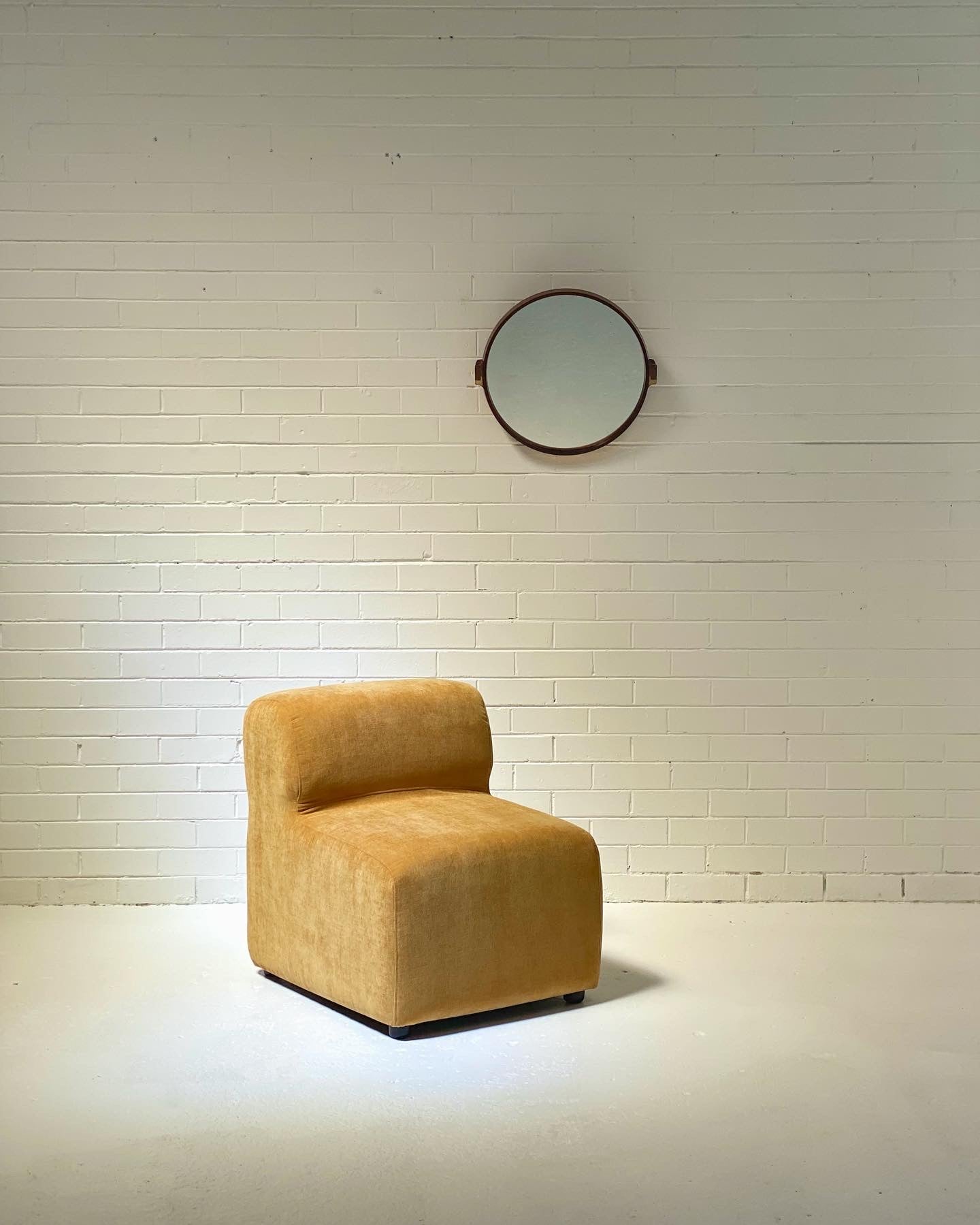 Custom Chubby Velvet Modular Chairs - Mustard (preorder)