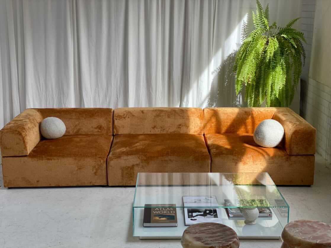 Bespoke Chenille Modular Sofa - Preorder/ Custom Fabric