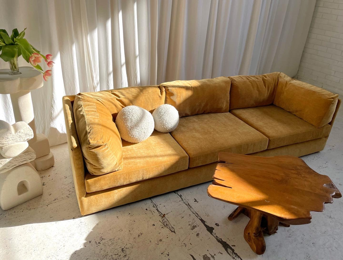 Custom Mustard Sofa - Preorder