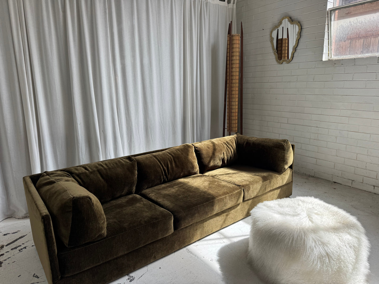 Restored Fler Modular Sofa Set - Bark Velvet