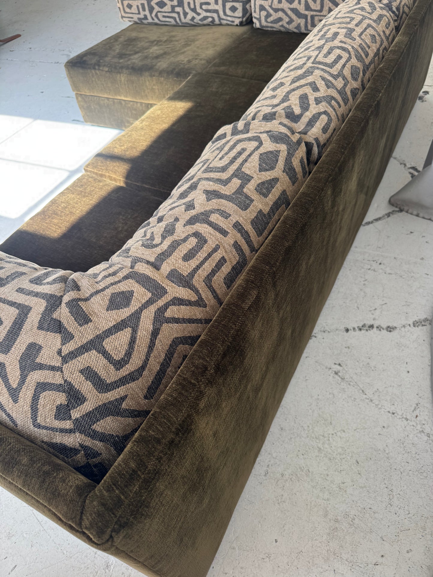 Restored Fler Modular Sofa Set - Bark Velvet