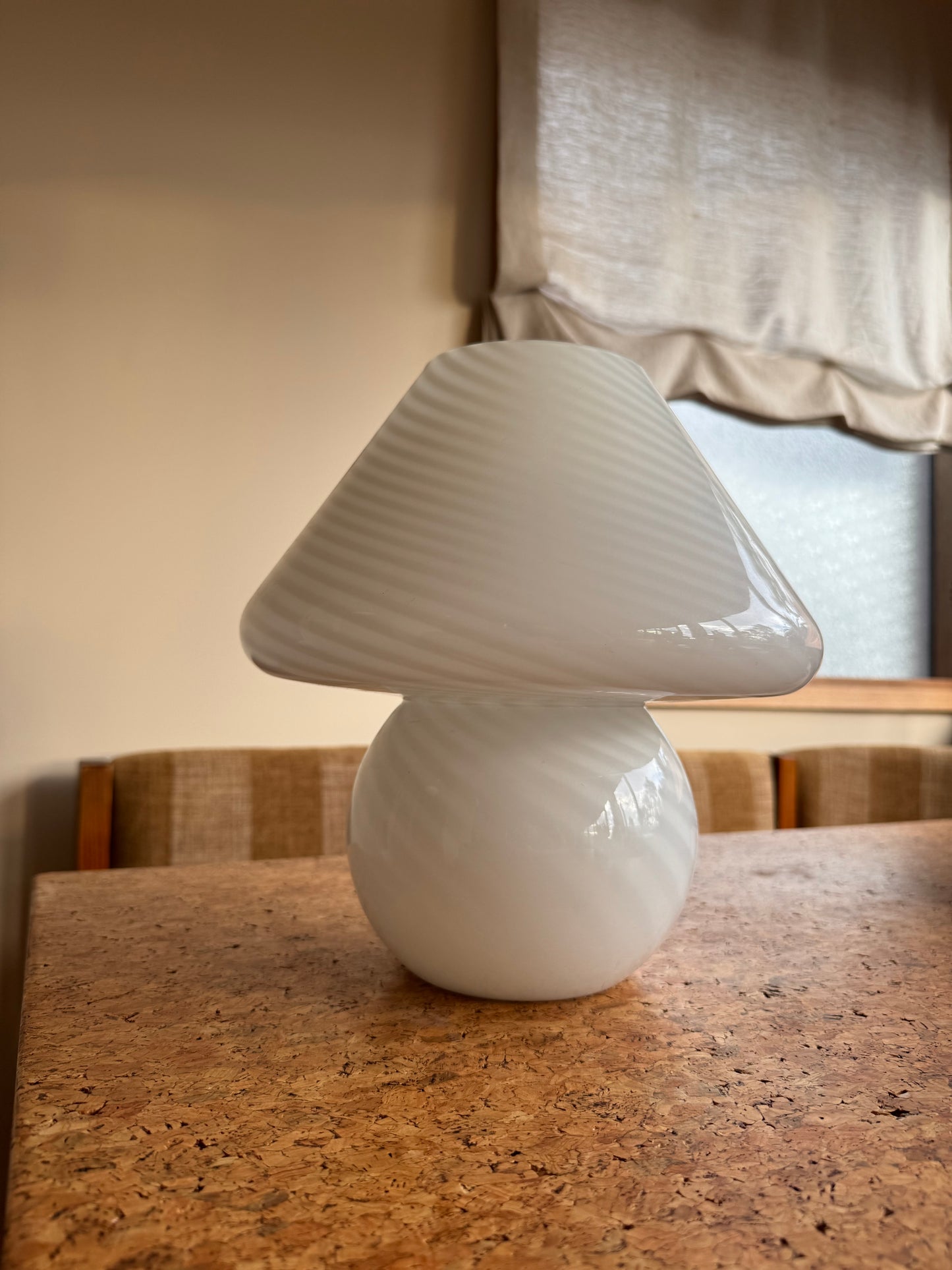 Large Vintage Murano Mushroom Lamp