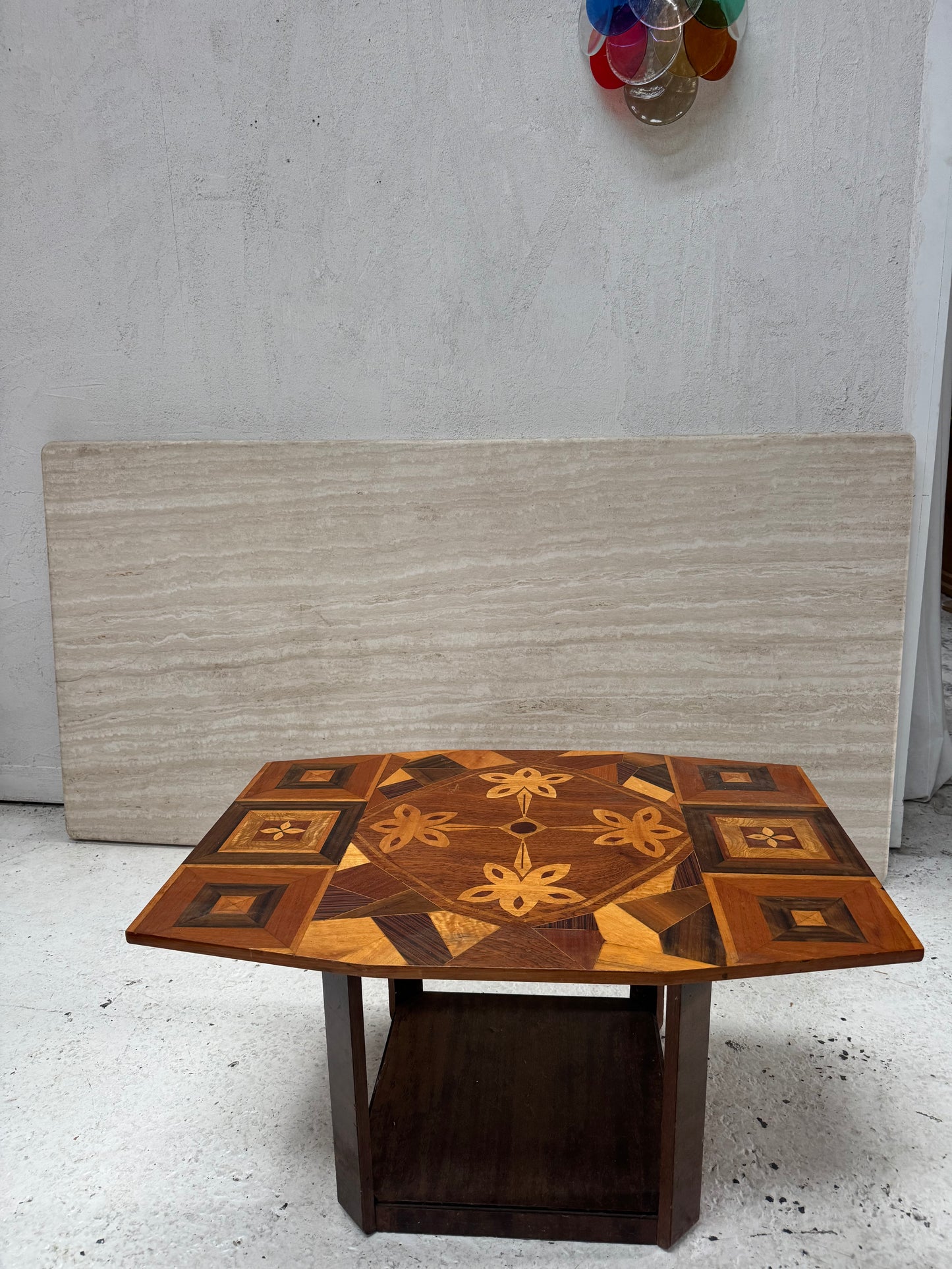 Parquetry / Marquetry Wooden Coffee Table