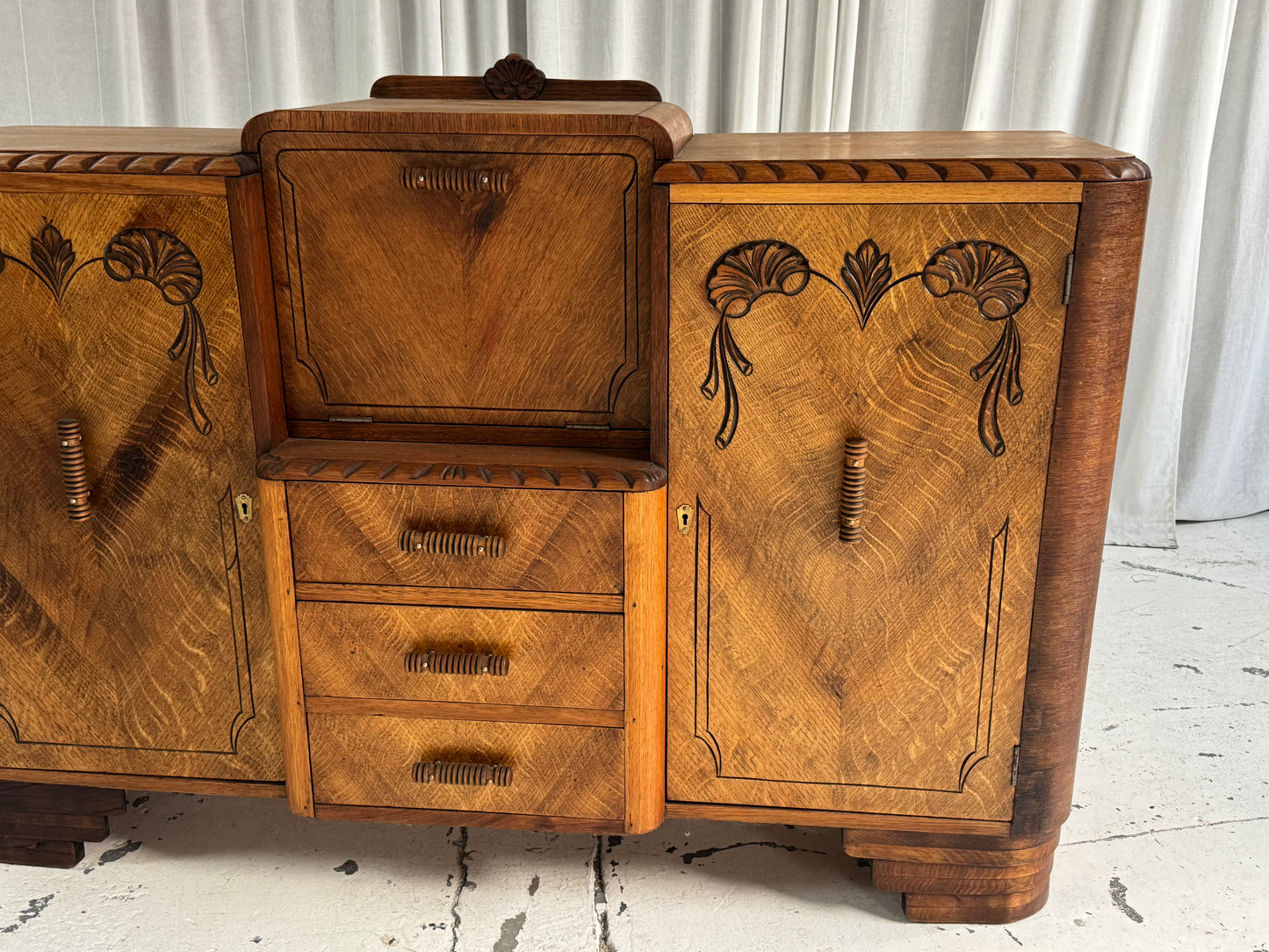 Restored Art Nouveau Antique Cabinet