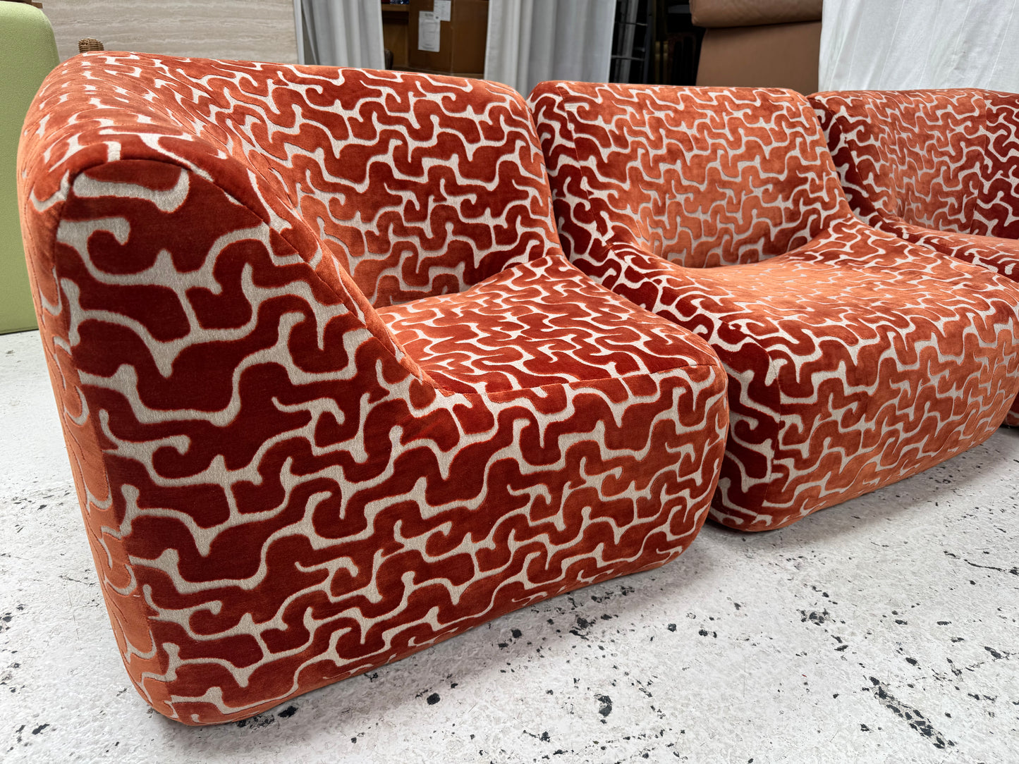 Large Featherston Numero Vintage Modular Sofa Set - Custom Reupholstered