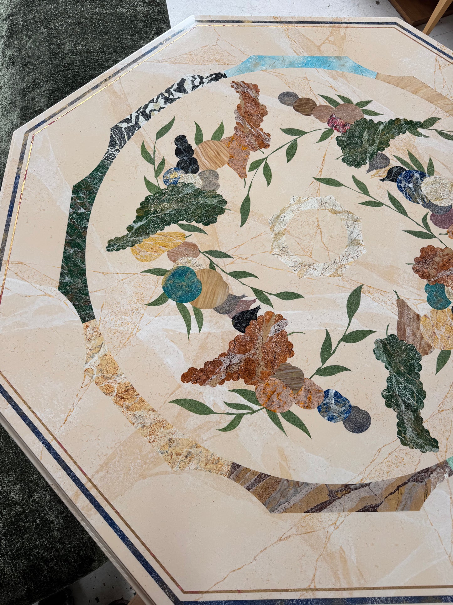 Vintage Patterned Dining Table