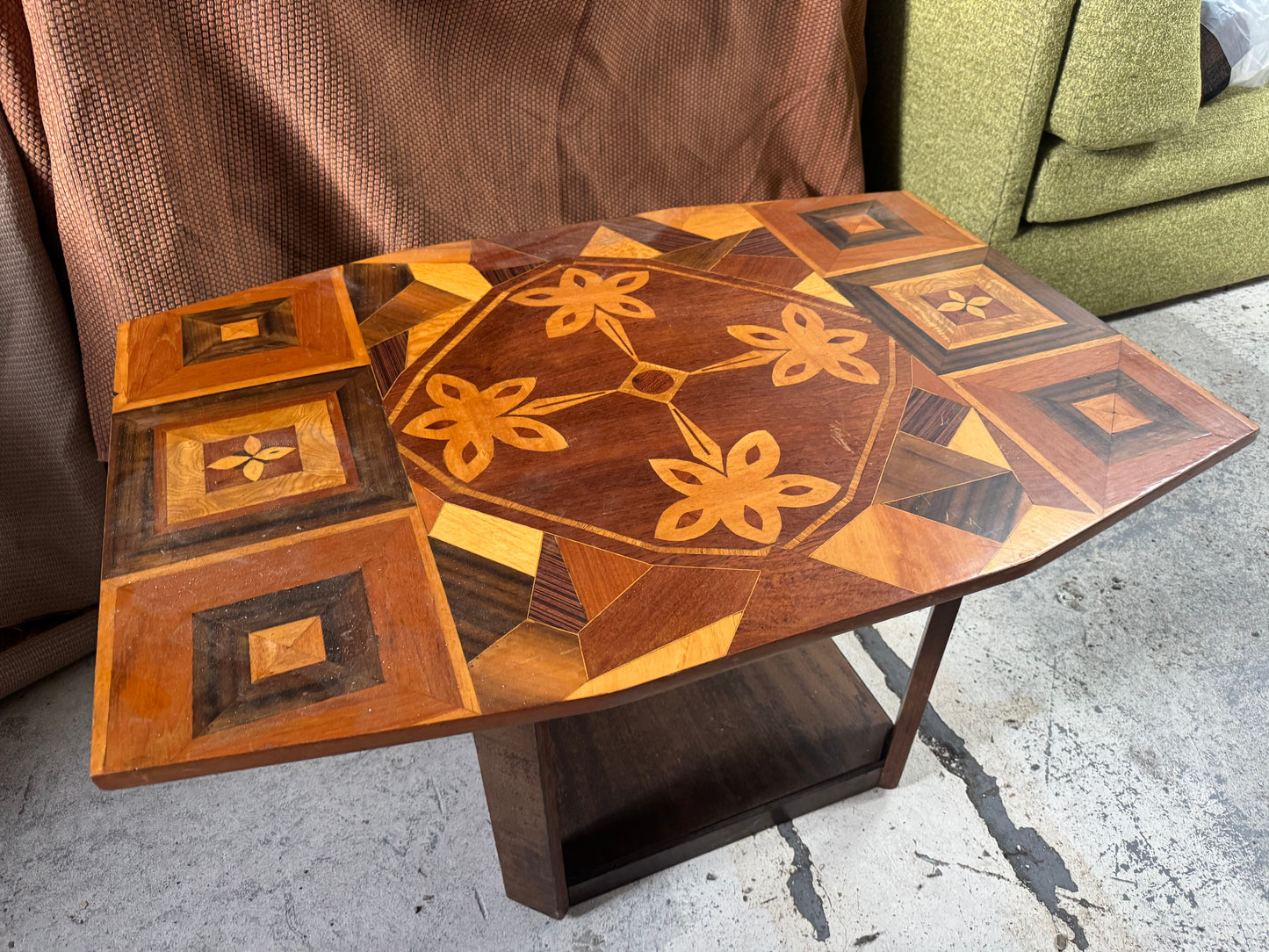 Parquetry / Marquetry Wooden Coffee Table