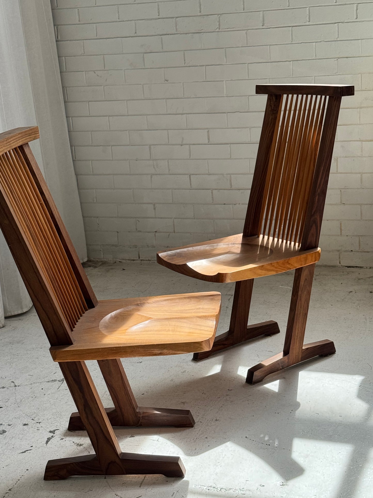 Handmade Wooden ‘Conoid’ Chairs