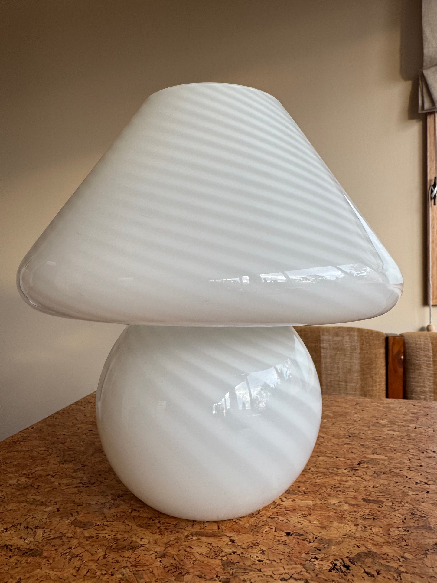 Large Vintage Murano Mushroom Lamp