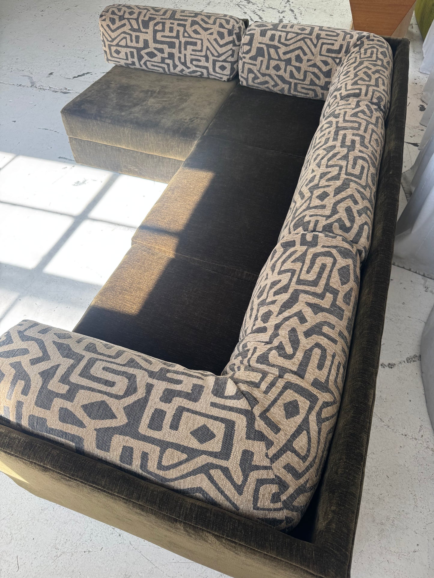 Restored Fler Modular Sofa Set - Bark Velvet